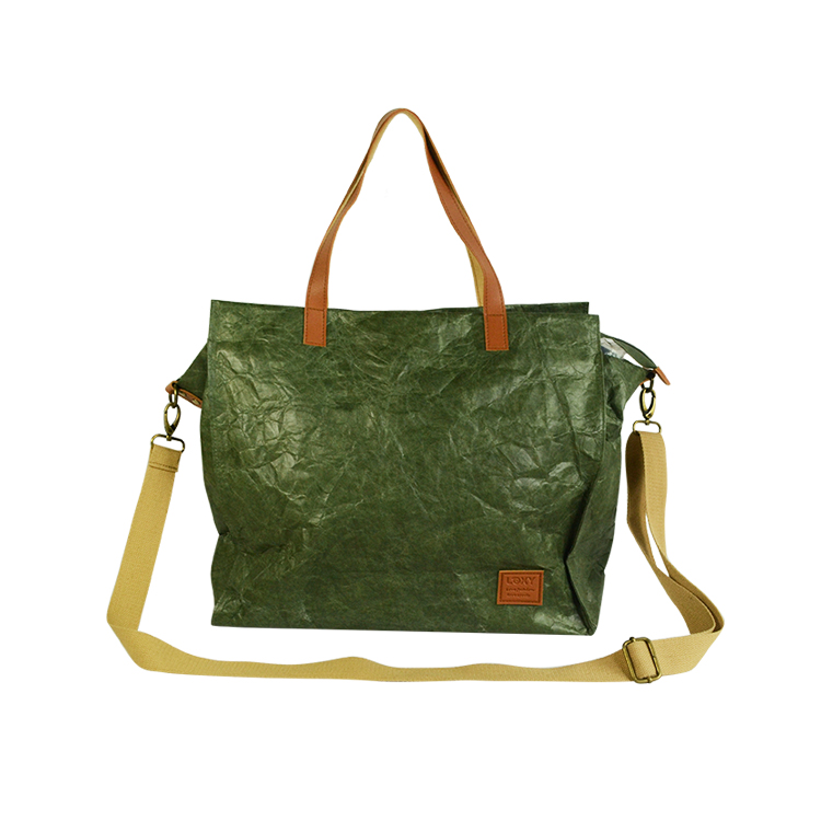 新款創(chuàng)意復(fù)古杜邦紙電腦背包，棕色杜邦紙電腦包