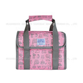 折疊購物籃，家用籃子 購物籃 保溫野餐籃 仿牛仔PVCSC17M-060P